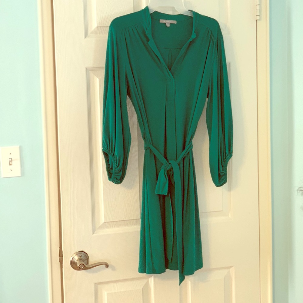 NY Collection green belted dress